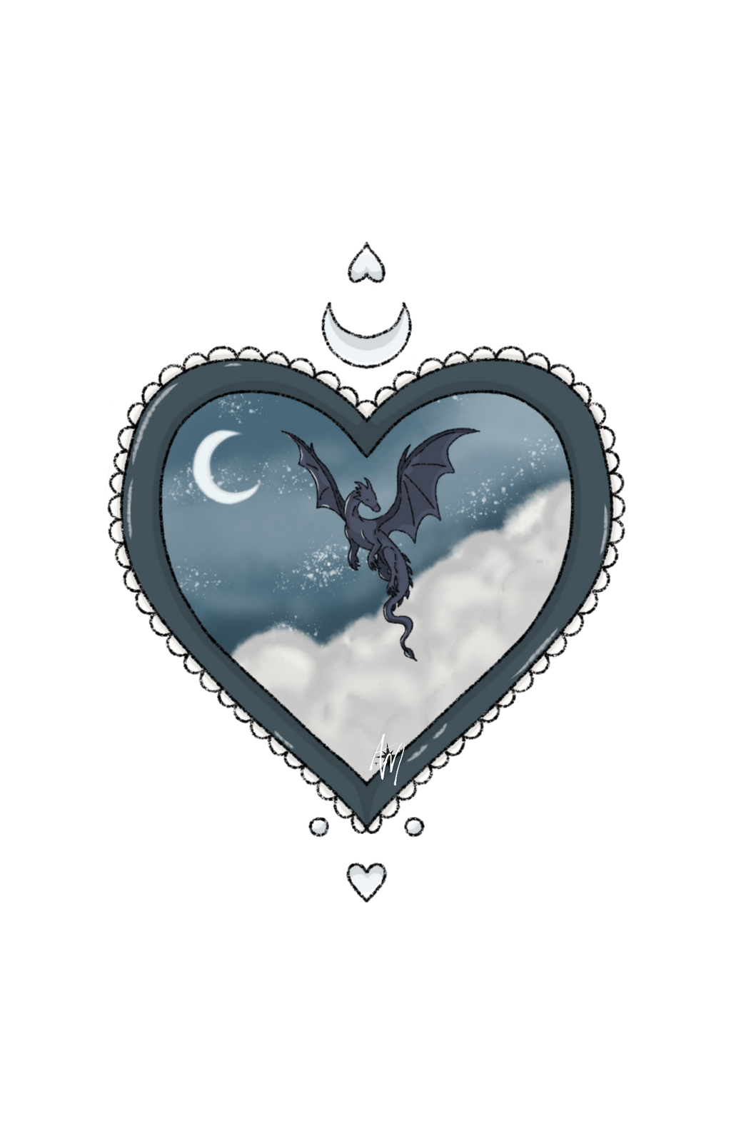 Sticker Dragon étoilé