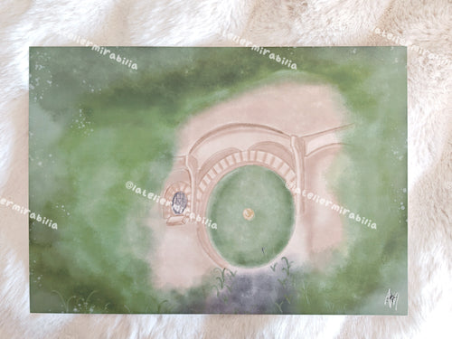 Print A4 • Maison de hobbit