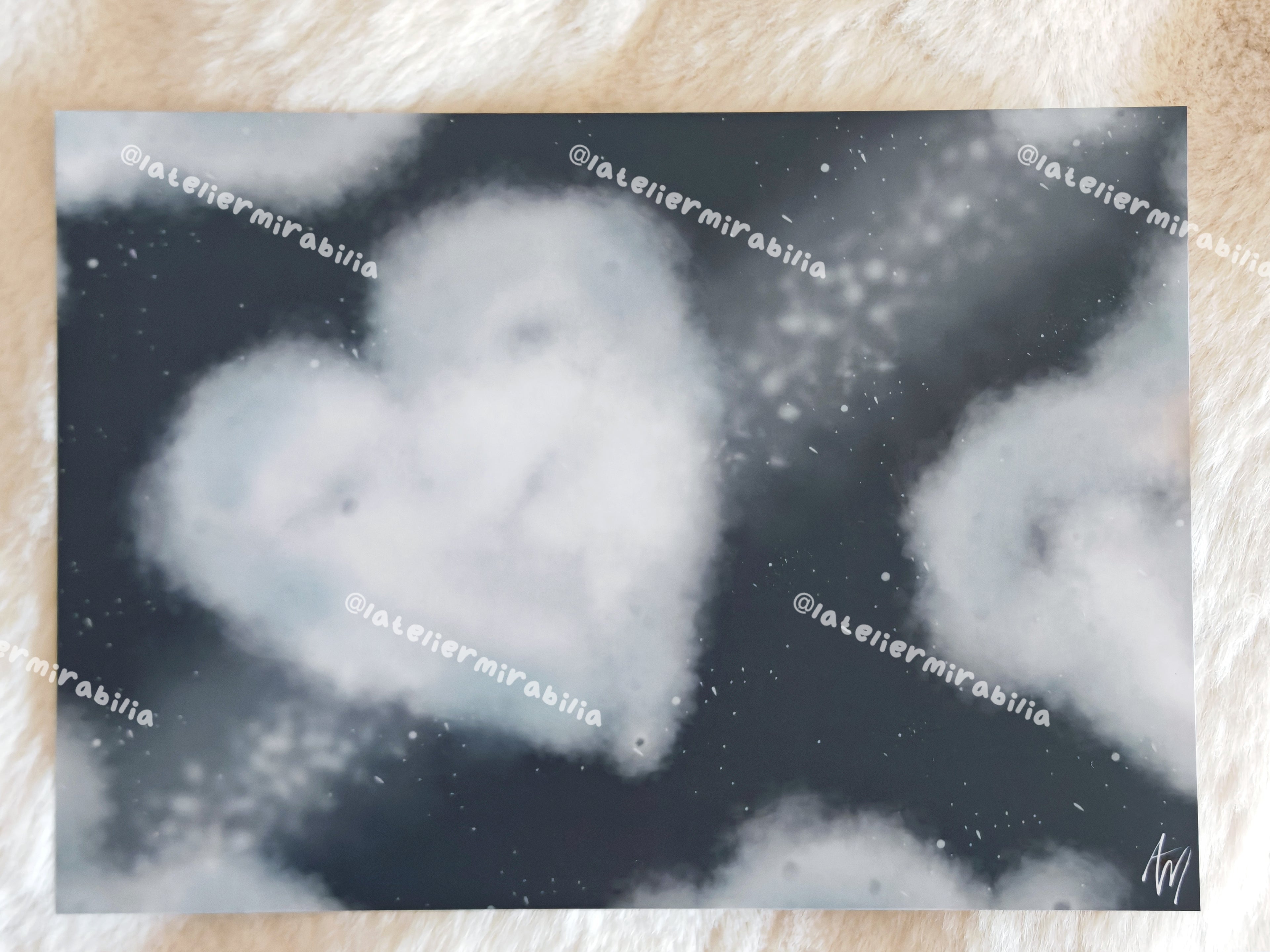 Print A5 • Cœur moelleux "nuit"