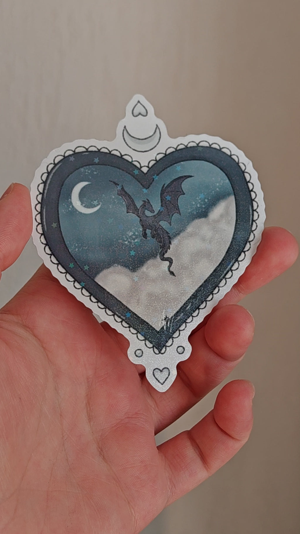 Sticker Dragon étoilé