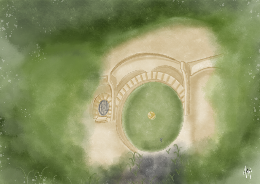 Print A4 • Maison de hobbit